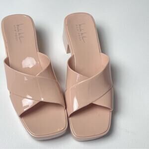 Nicole Miller New York Y2K Platform High Heel Sandals Sz 9